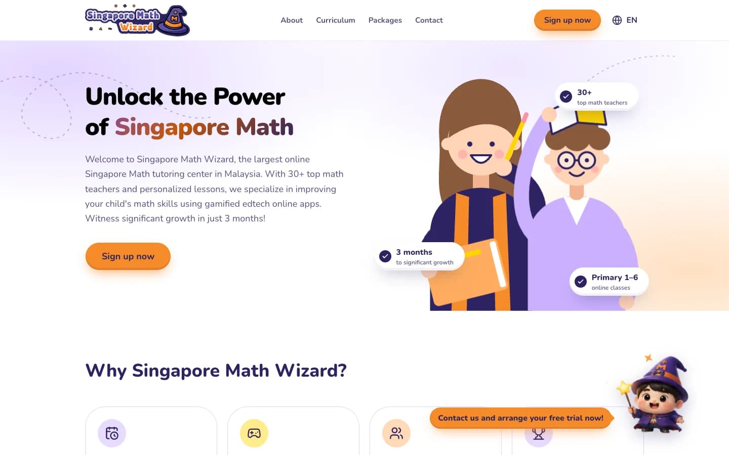 The new homepage: a modern layout with a clear headline, illustrated hero, trust badges and a prominent call-to-action button